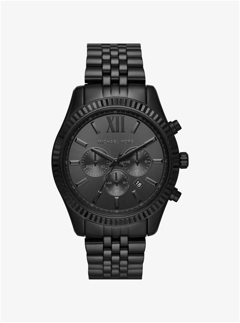 michael kors lexington black face|Michael Kors Lexington Bracelet Watch, 38mm .